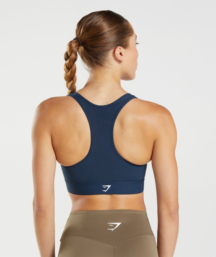 Navy Women's Gymshark Lightweight High Support Sports Bra | USA-12847