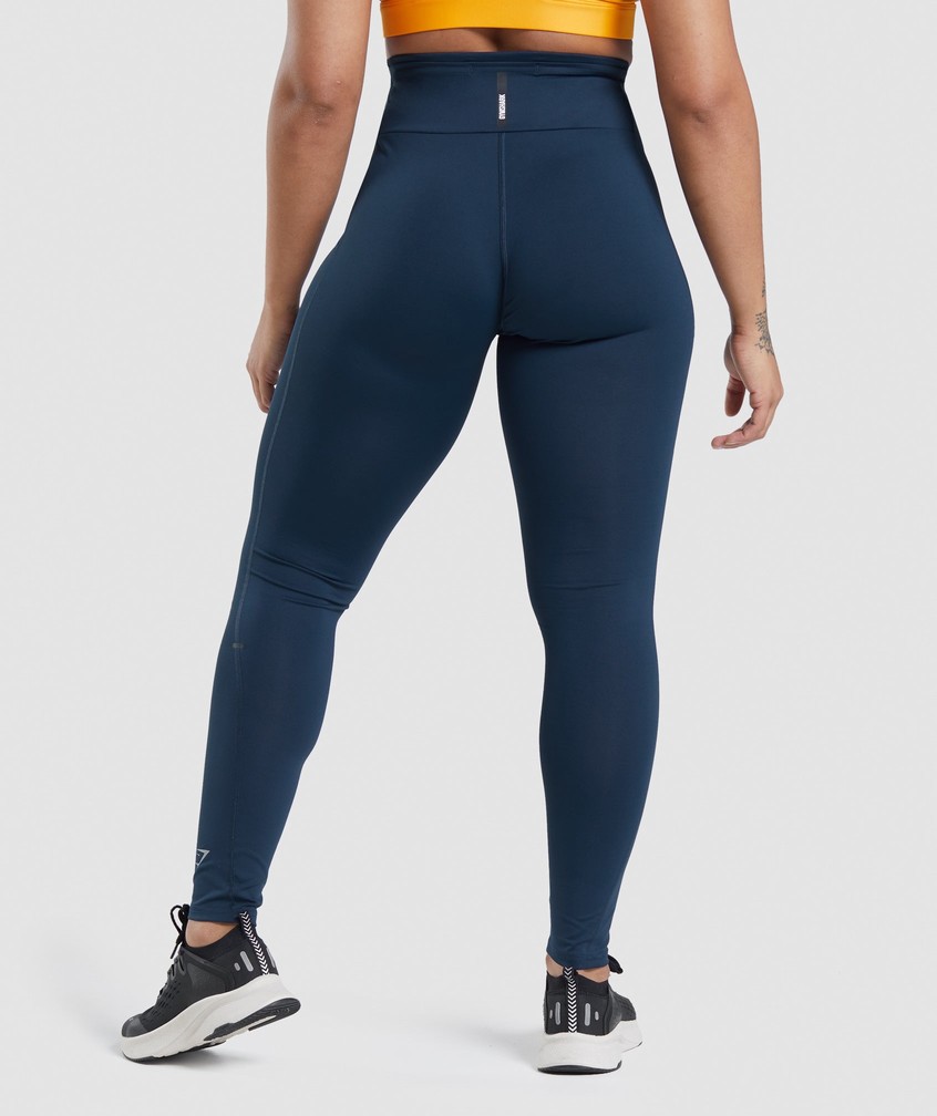 Navy Women's Gymshark Speed Leggings | USA-17984