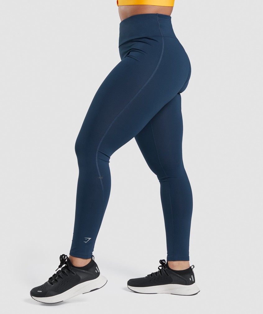 Navy Women's Gymshark Speed Leggings | USA-17984