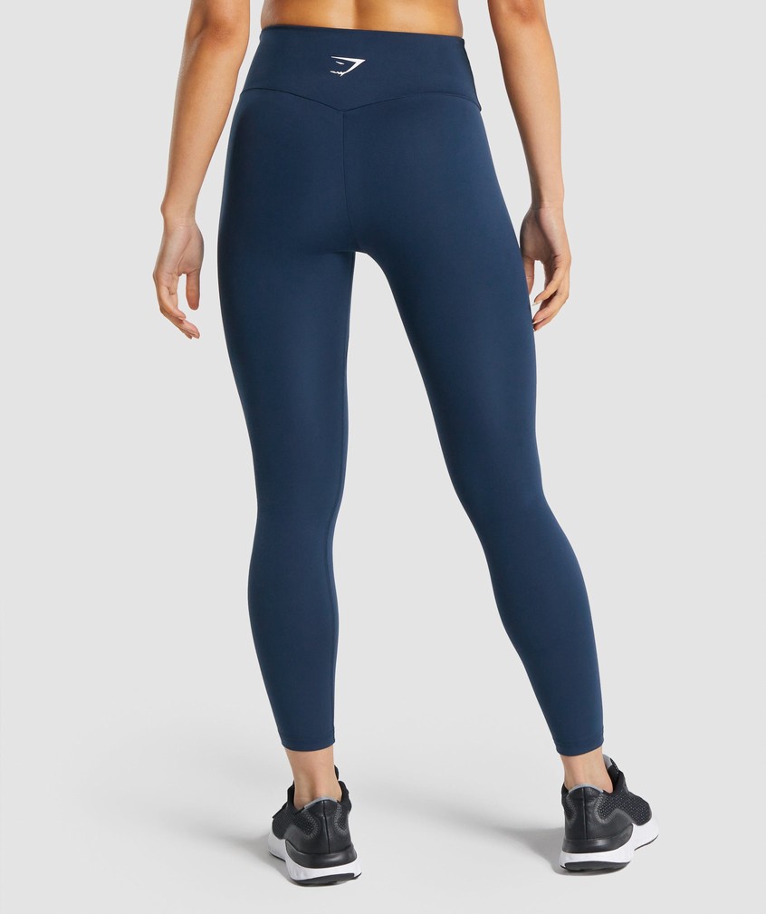 Navy Women's Gymshark Training Leggings | USA-86290