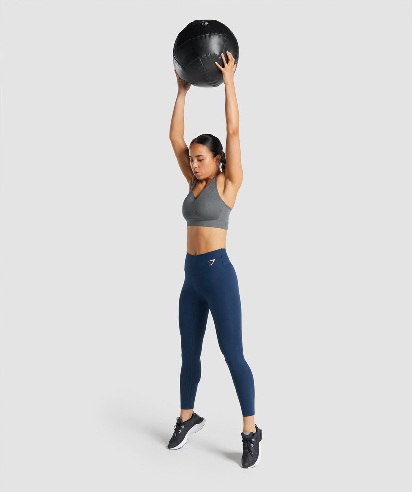 Navy Women's Gymshark Training Leggings | USA-86290