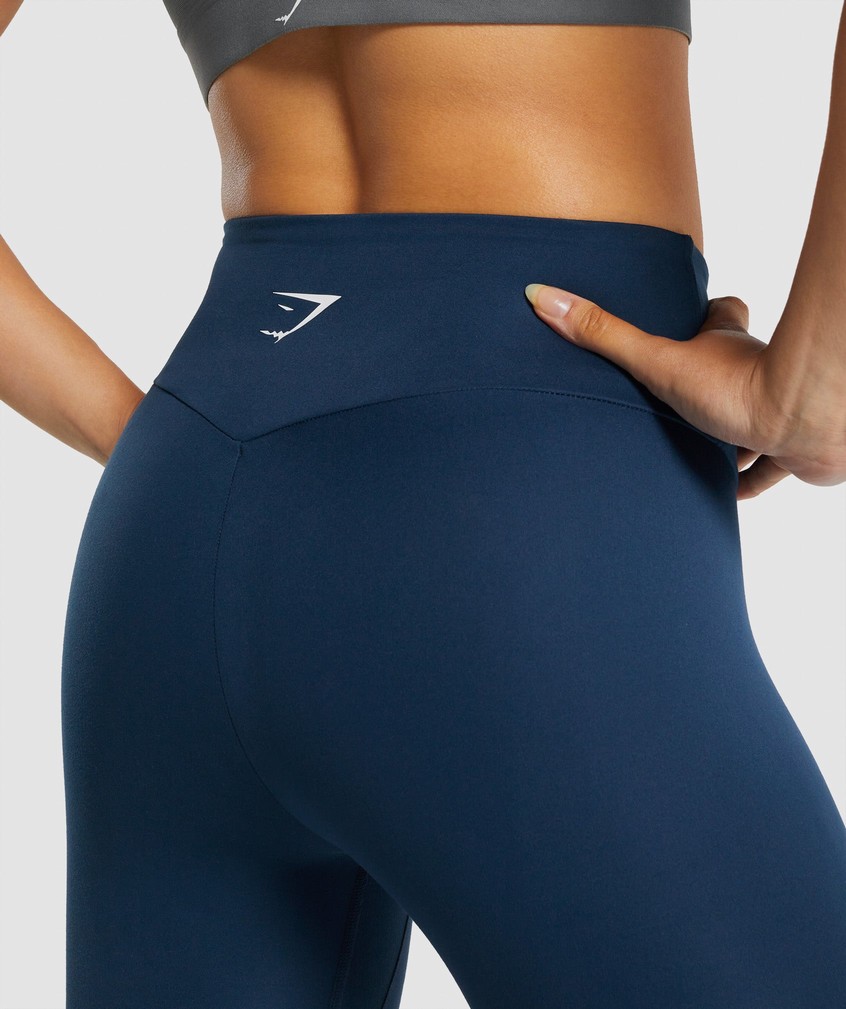 Navy Women's Gymshark Training Leggings | USA-86290