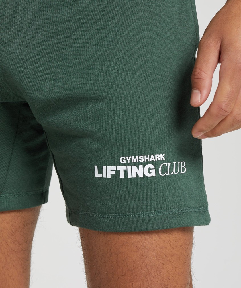 Obsidian Green Men's Gymshark Social Club Shorts | USA-42971