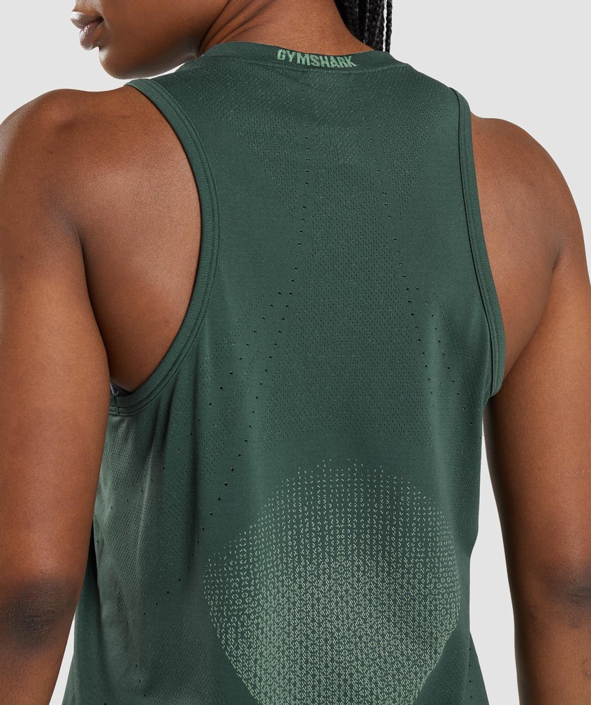 Obsidian Green Women's Gymshark Apex Seamless Tank | USA-69512