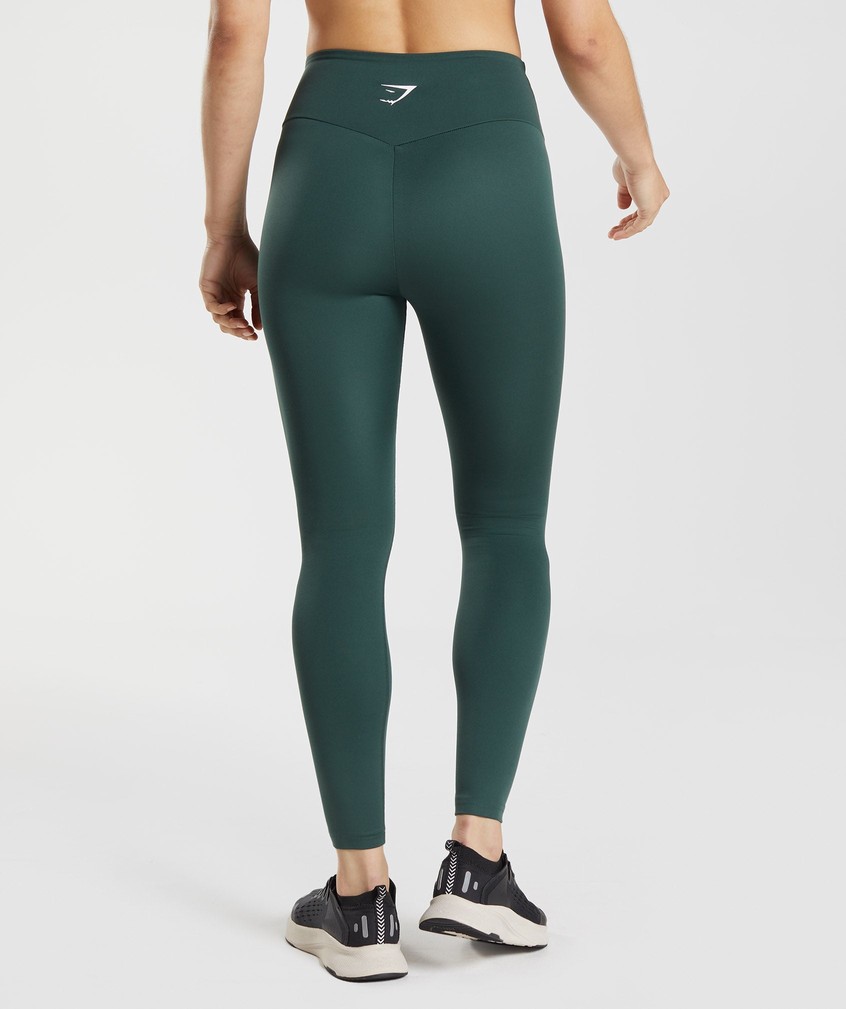 Obsidian Green Women's Gymshark Training Leggings | USA-26704