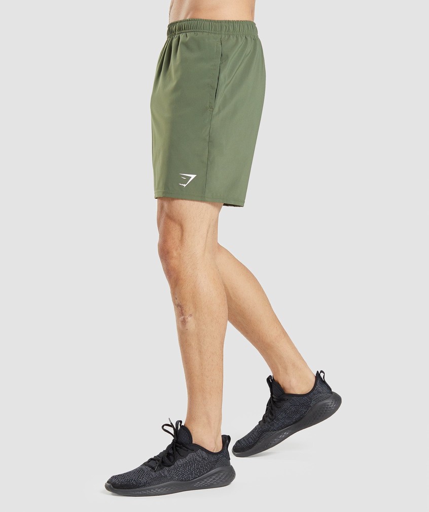 Olive Men's Gymshark Arrival Shorts | USA-50273