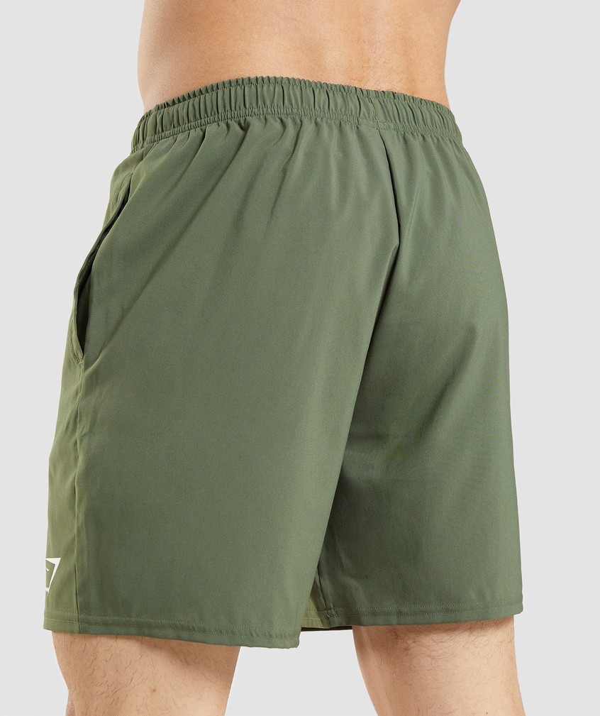 Olive Men's Gymshark Arrival Shorts | USA-50273