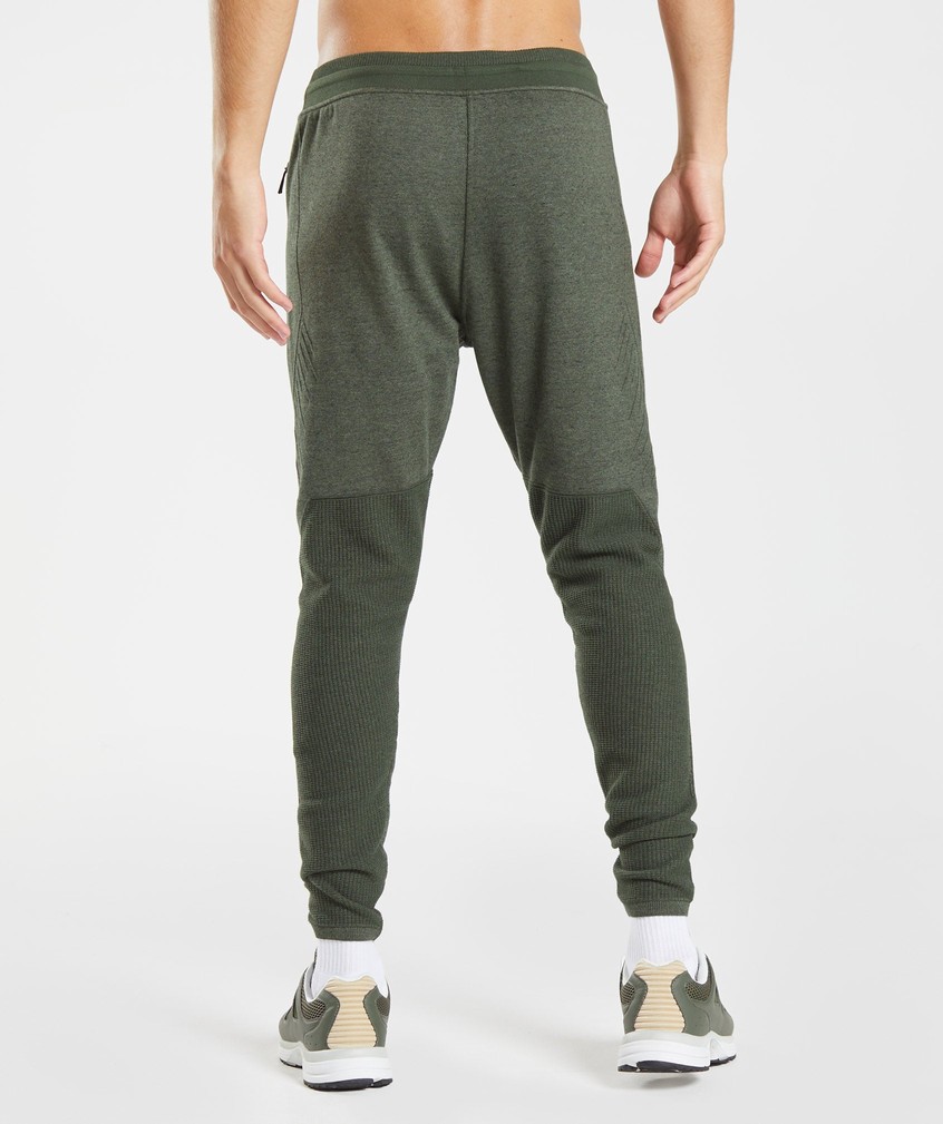 Olive Men's Gymshark Retake Knit Joggers | USA-34057