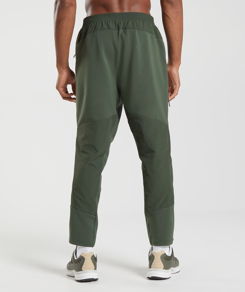 Olive Men's Gymshark Retake Woven Joggers | USA-07468