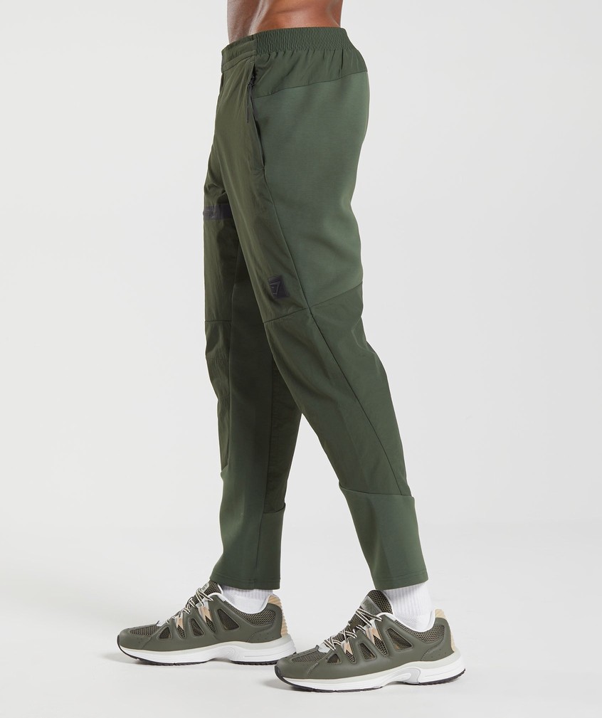 Olive Men's Gymshark Retake Woven Joggers | USA-07468