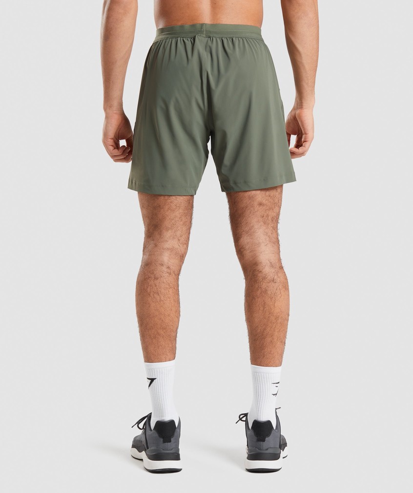 Olive Men's Gymshark Studio Shorts | USA-23695