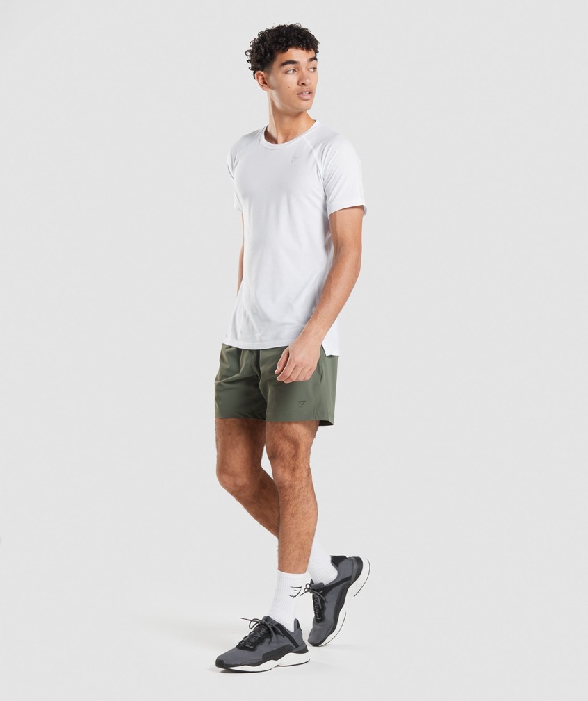 Olive Men's Gymshark Studio Shorts | USA-23695