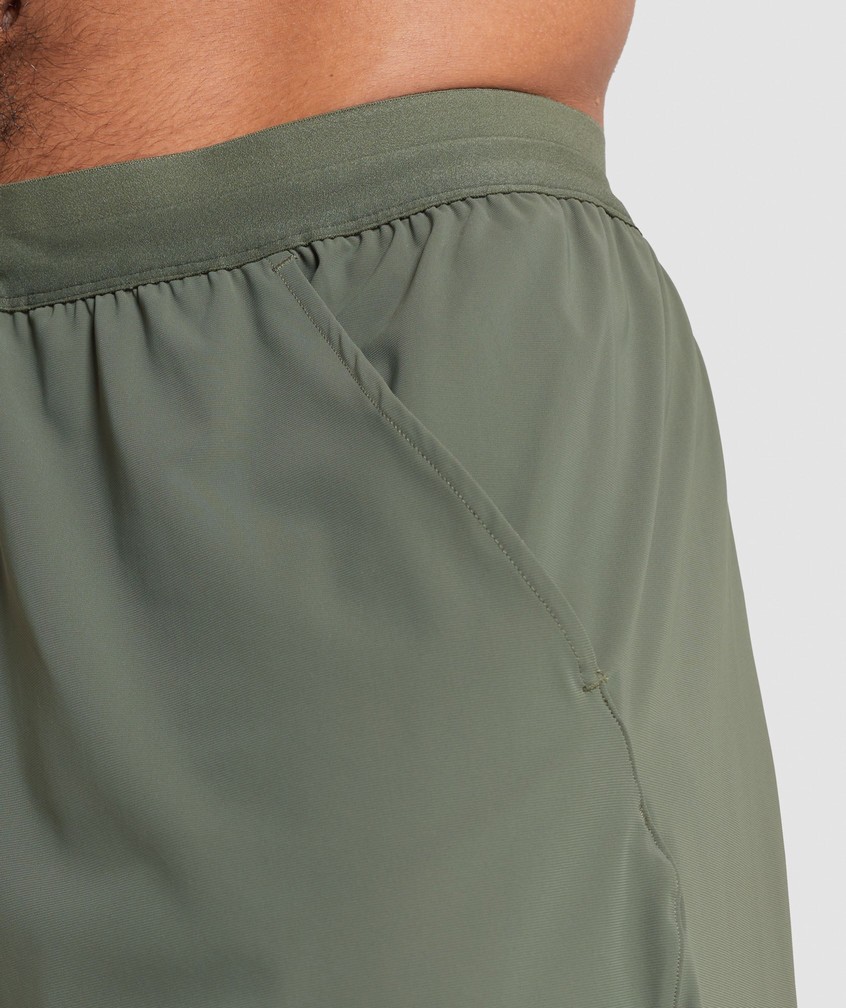 Olive Men's Gymshark Studio Shorts | USA-23695