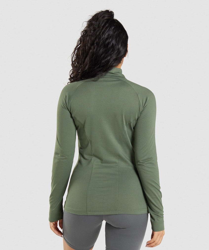 Olive Women's Gymshark Training Jackets | USA-47106