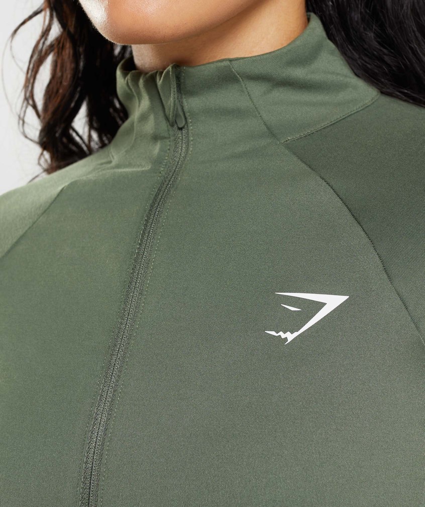 Olive Women's Gymshark Training Jackets | USA-47106