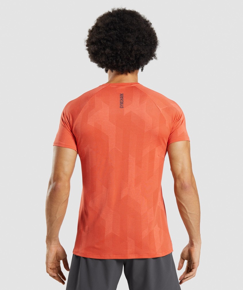 Orange Men's Gymshark Apex T-Shirts | USA-73652