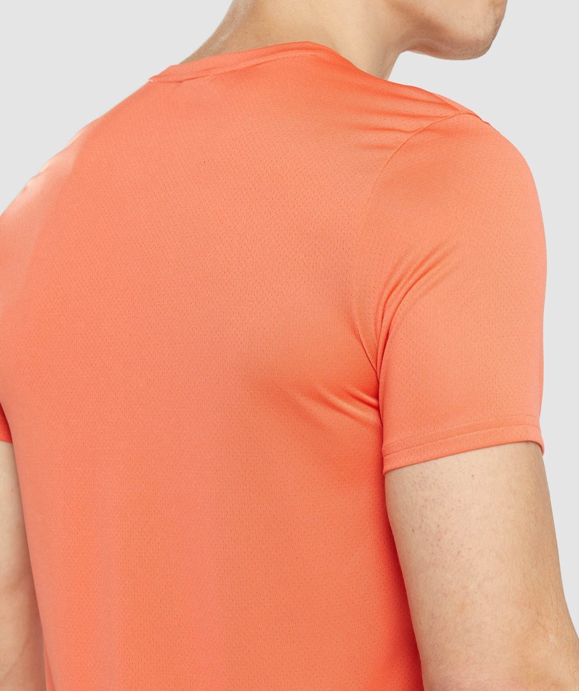 Orange Men's Gymshark Arrival Graphic T-Shirts | USA-20876