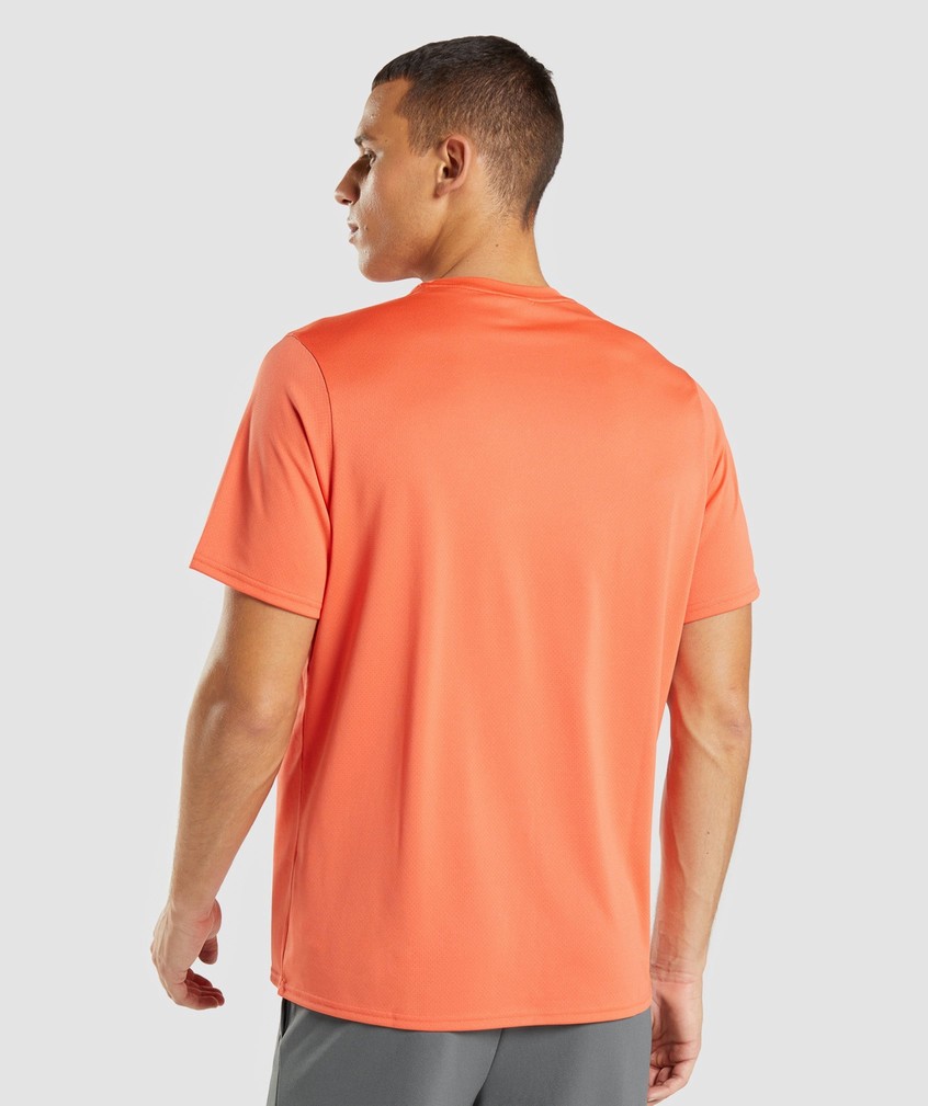 Orange Men's Gymshark Arrival Regular Fit T-Shirts | USA-71423