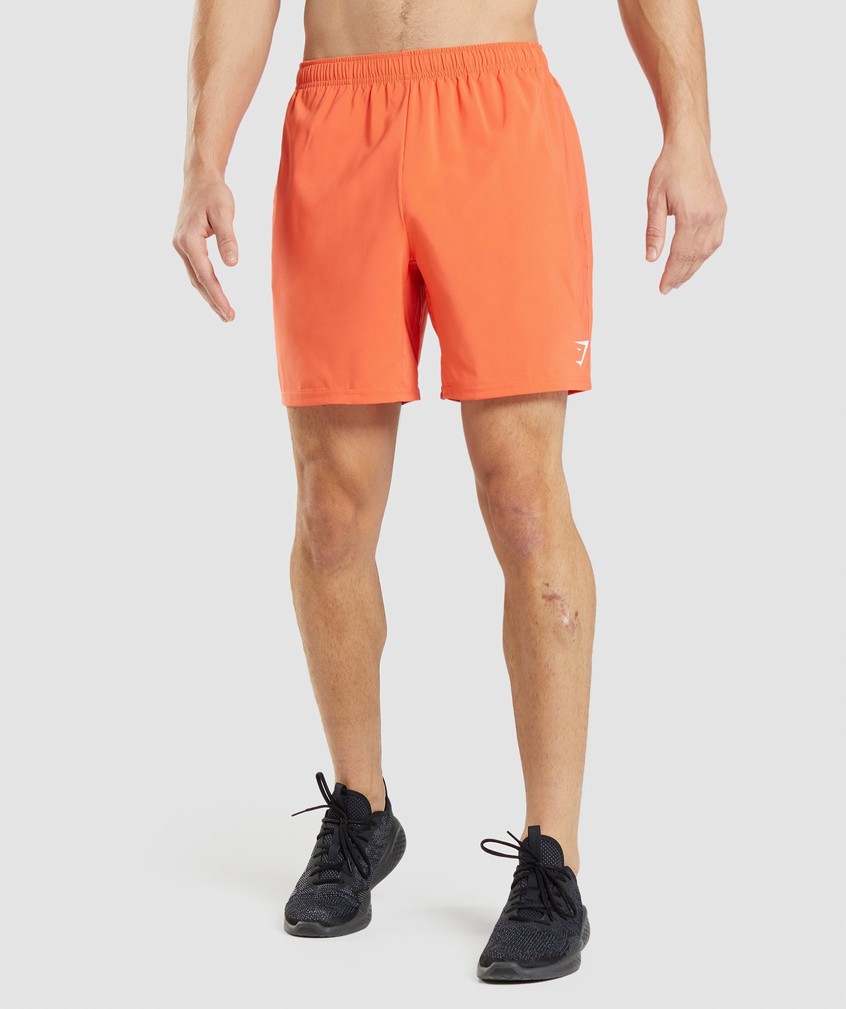 Orange Men\'s Gymshark Arrival Shorts | USA-19825