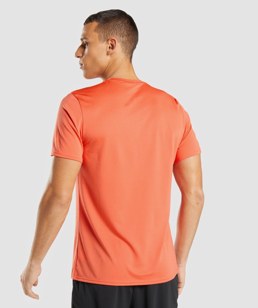 Orange Men's Gymshark Arrival T-Shirts | USA-89623