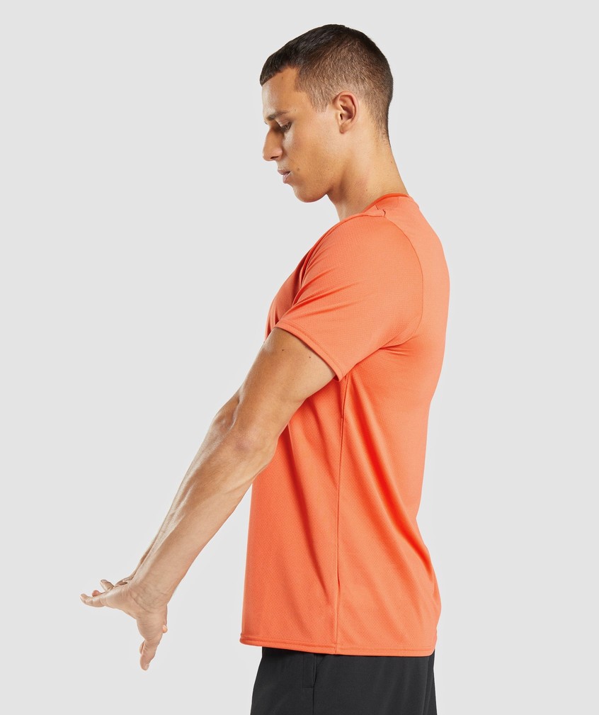 Orange Men's Gymshark Arrival T-Shirts | USA-89623