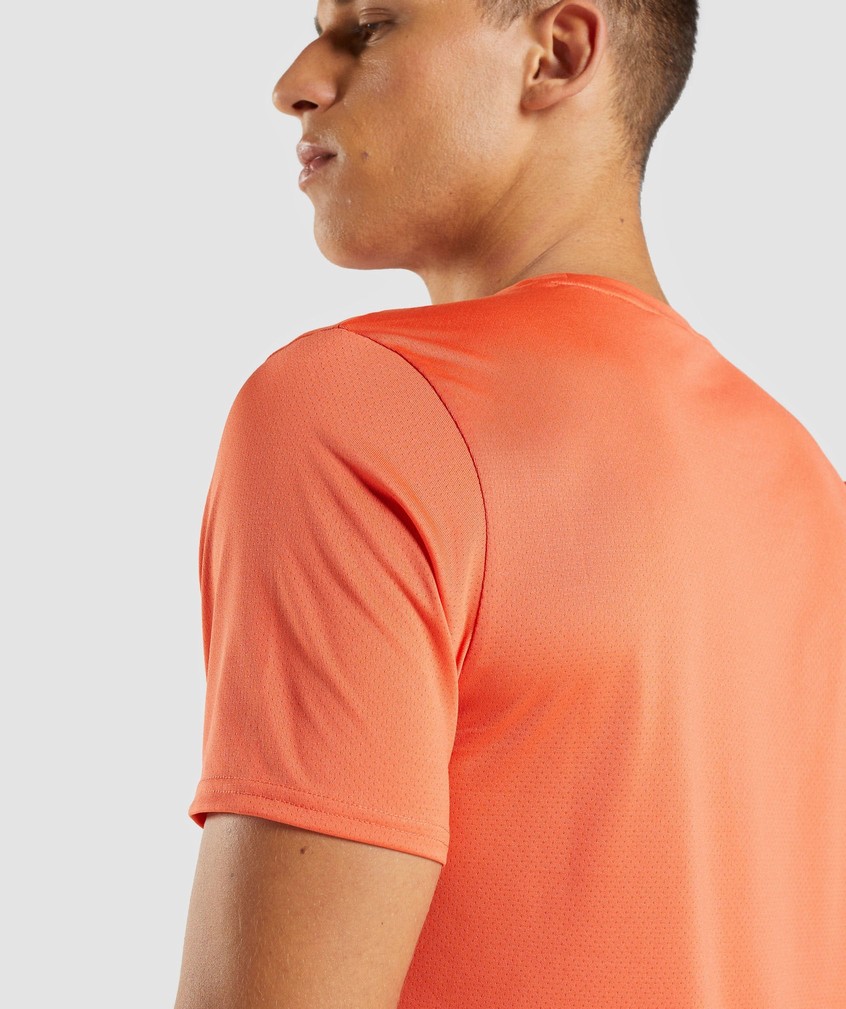 Orange Men's Gymshark Arrival T-Shirts | USA-89623