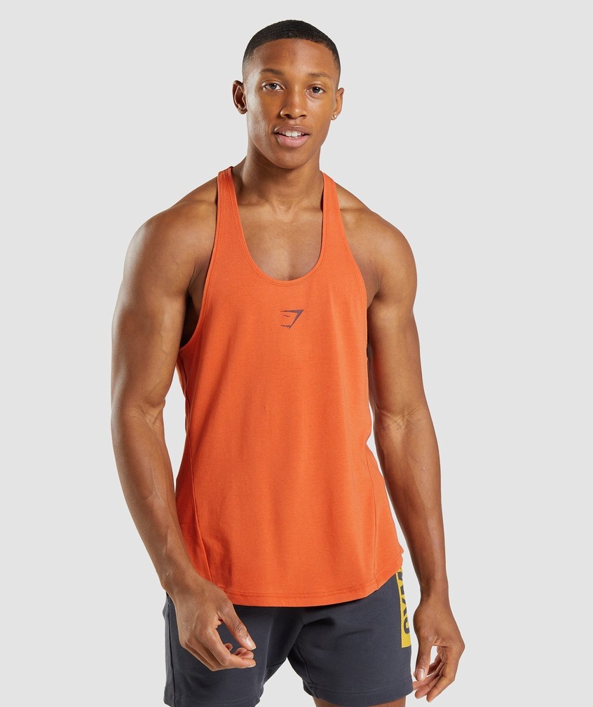 Orange Men's Gymshark Bold Stringer | USA-60843