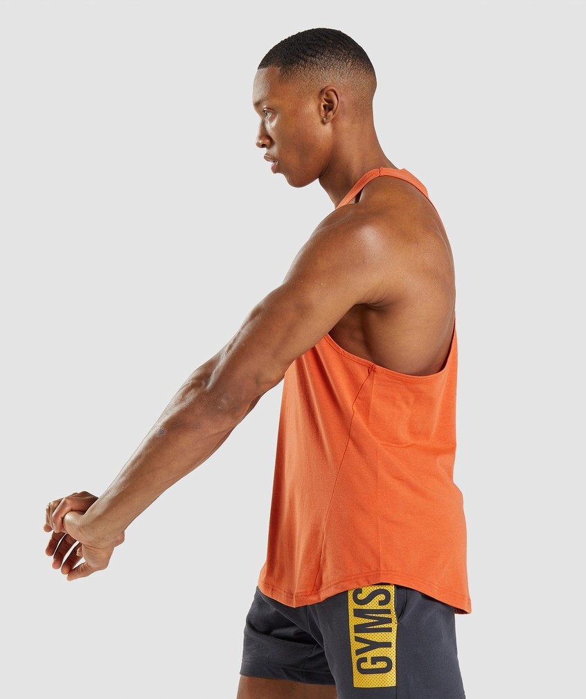 Orange Men's Gymshark Bold Stringer | USA-60843