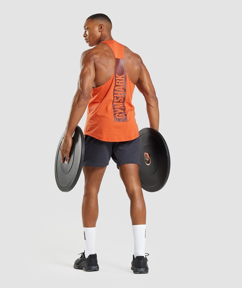 Orange Men's Gymshark Bold Stringer | USA-60843