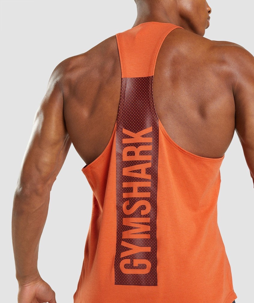 Orange Men's Gymshark Bold Stringer | USA-60843