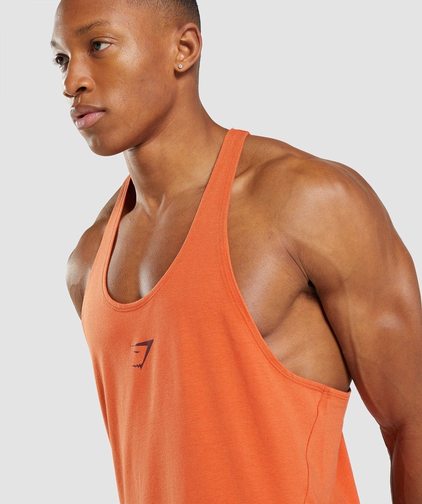 Orange Men's Gymshark Bold Stringer | USA-60843