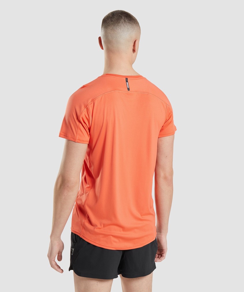 Orange Men's Gymshark Speed Evolve T-Shirts | USA-79035