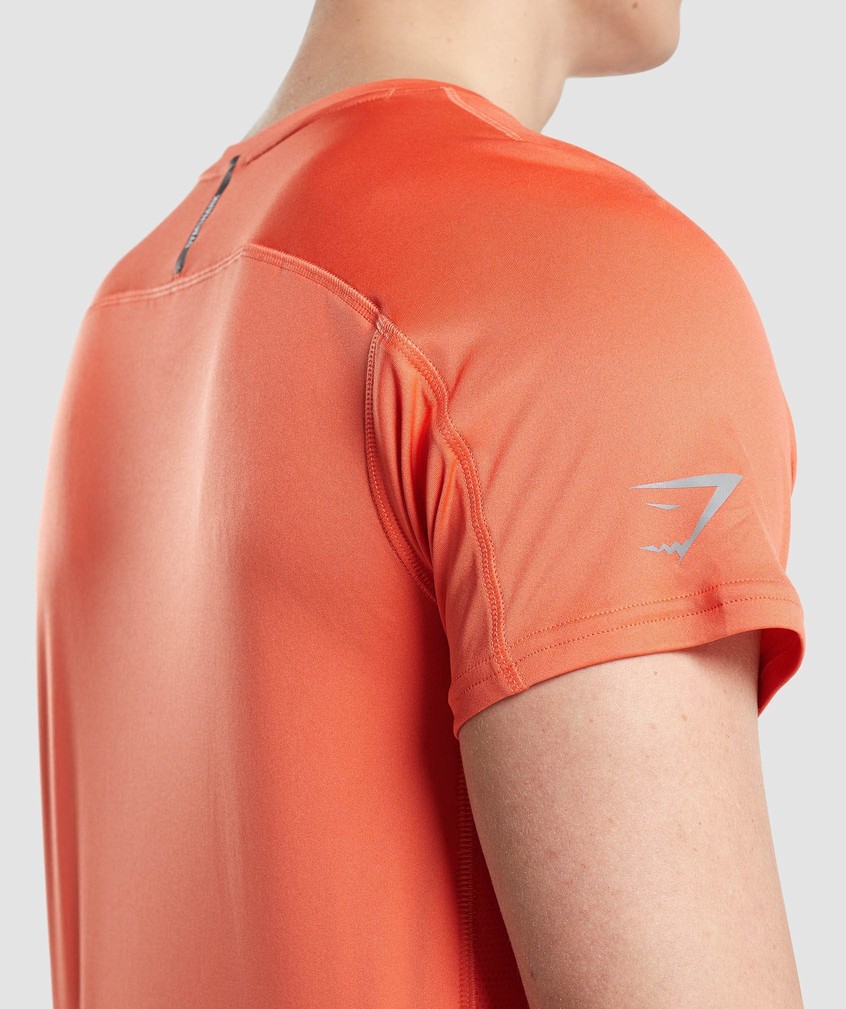 Orange Men's Gymshark Speed Evolve T-Shirts | USA-79035