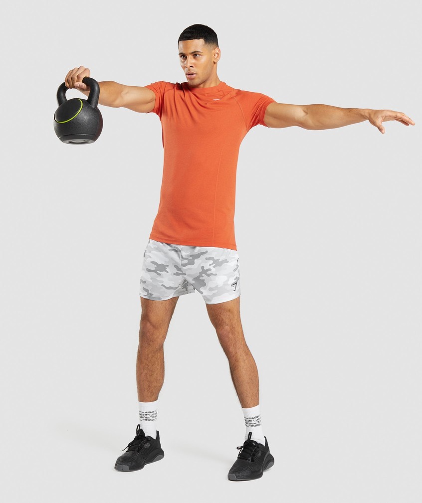 Orange Men's Gymshark Vital Light Seamless T-Shirts | USA-75341