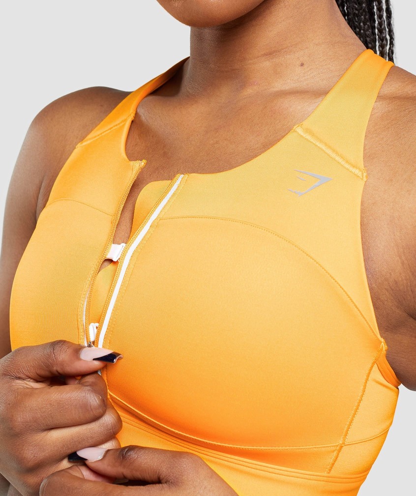 Orange Women's Gymshark Speed Sports Bra | USA-37190