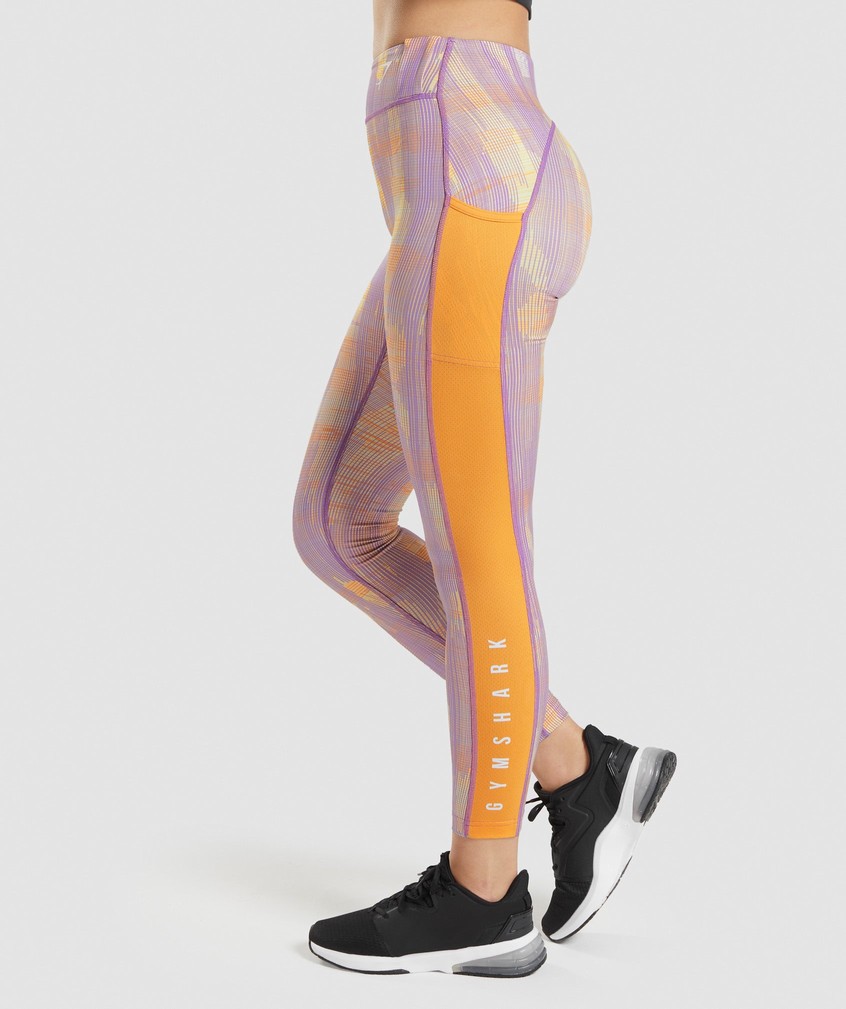 Orange Women's Gymshark Sport Leggings | USA-97380