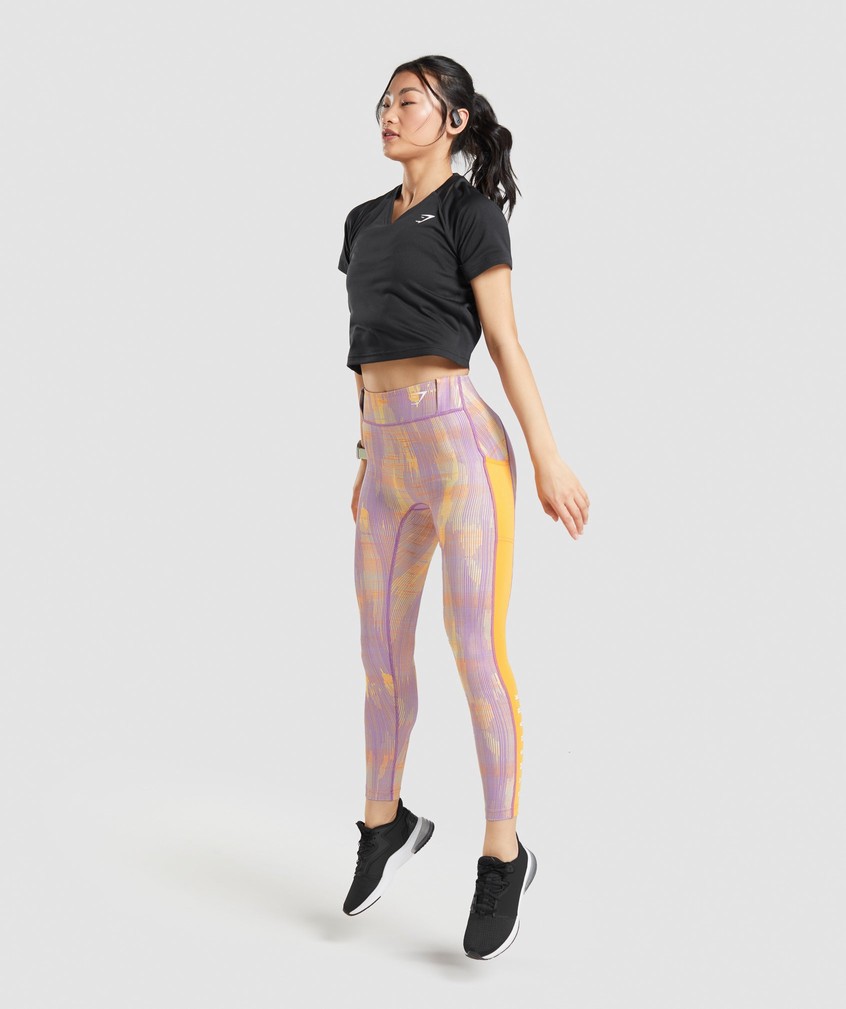 Orange Women's Gymshark Sport Leggings | USA-97380