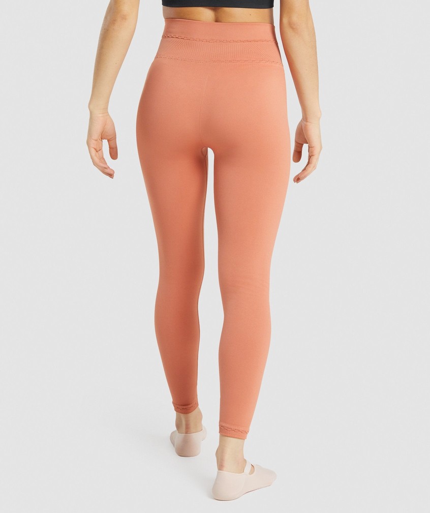 Orange Women's Gymshark Studio Leggings | USA-38451