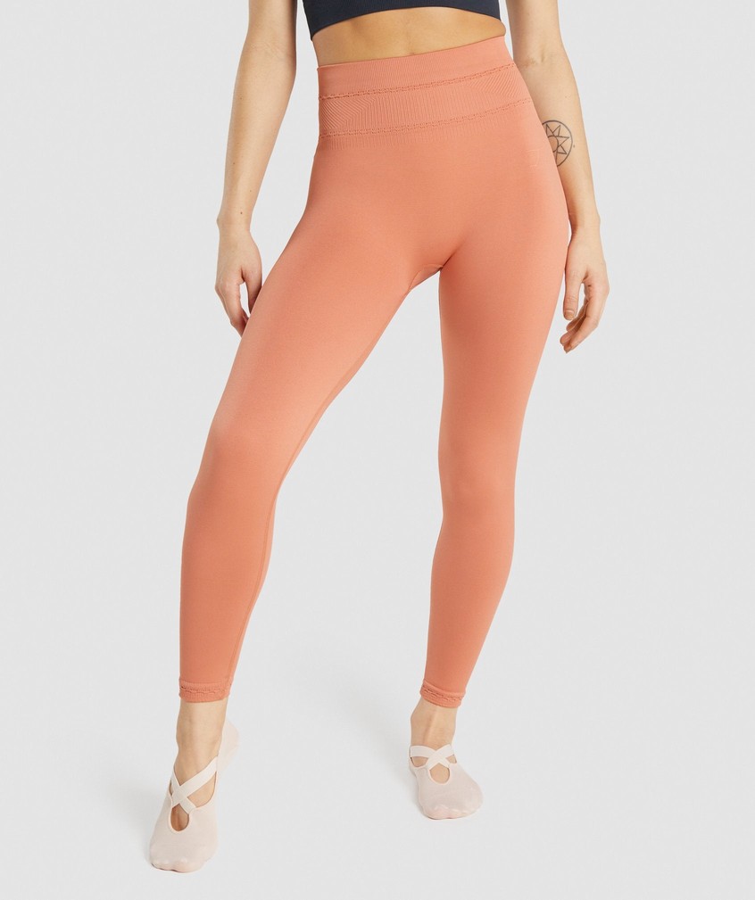 Orange Women\'s Gymshark Studio Leggings | USA-38451