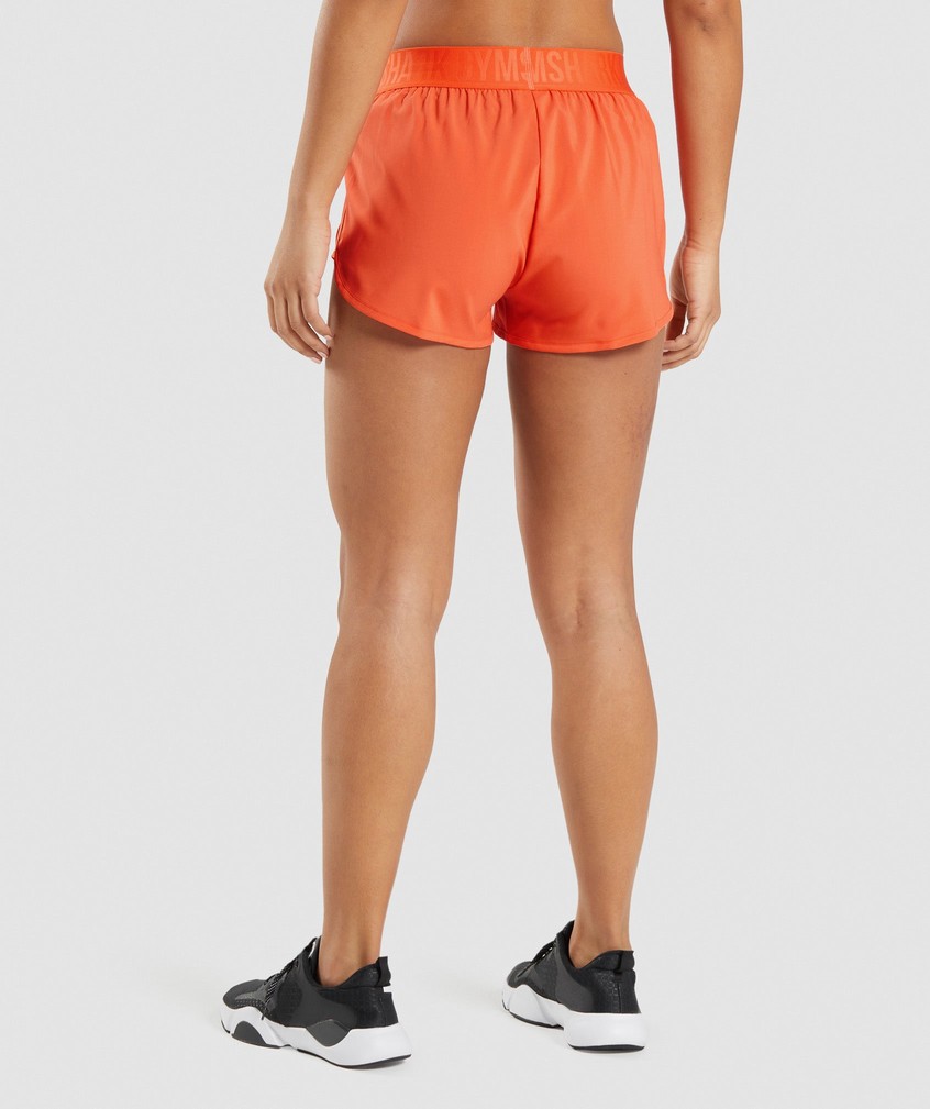 Orange Women's Gymshark Training Loose Fit Shorts | USA-26834