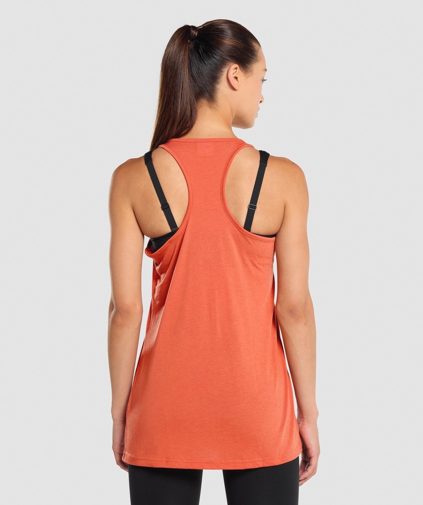 Orange Women's Gymshark Training Oversized Vest | USA-74389