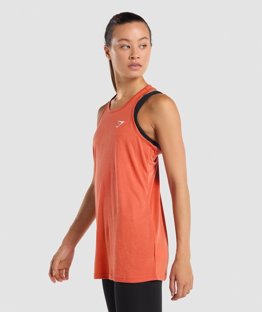 Orange Women's Gymshark Training Oversized Vest | USA-74389