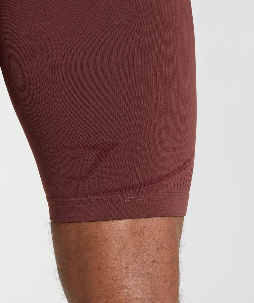 Pink Brown / Burgundy Men's Gymshark 315 Seamless 1/2 Shorts | USA-79806