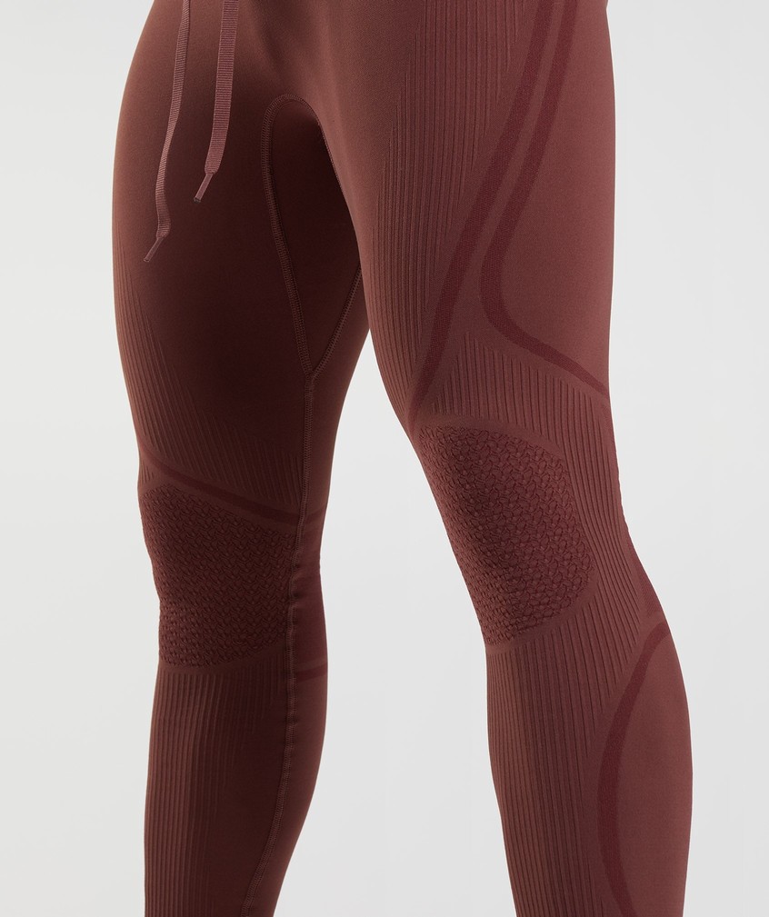 Pink Brown / Burgundy Men's Gymshark 315 Seamless Tights | USA-91705