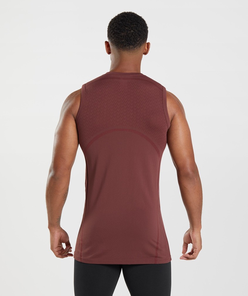 Pink Brown Men's Gymshark 315 Seamless Tank | USA-19476