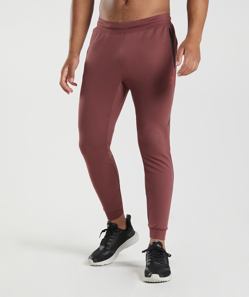 Pink Brown Men\'s Gymshark Apex Technical Joggers | USA-74126