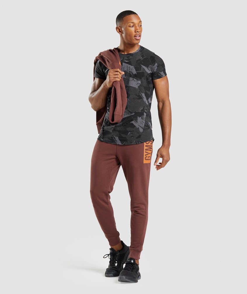 Pink Brown Men's Gymshark Bold Joggers | USA-72631