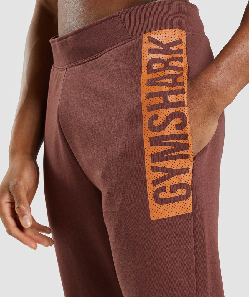 Pink Brown Men's Gymshark Bold Joggers | USA-72631