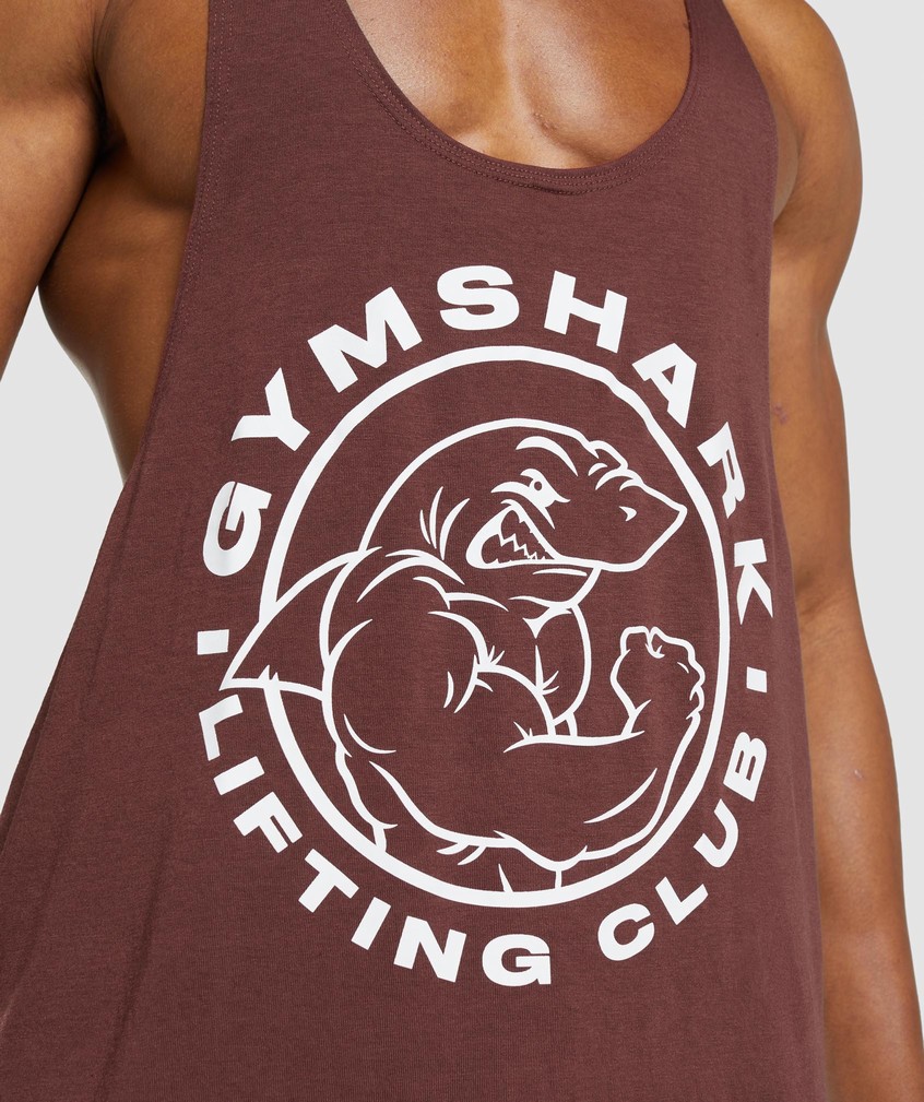 Pink Brown Men's Gymshark Legacy Stringer | USA-63584