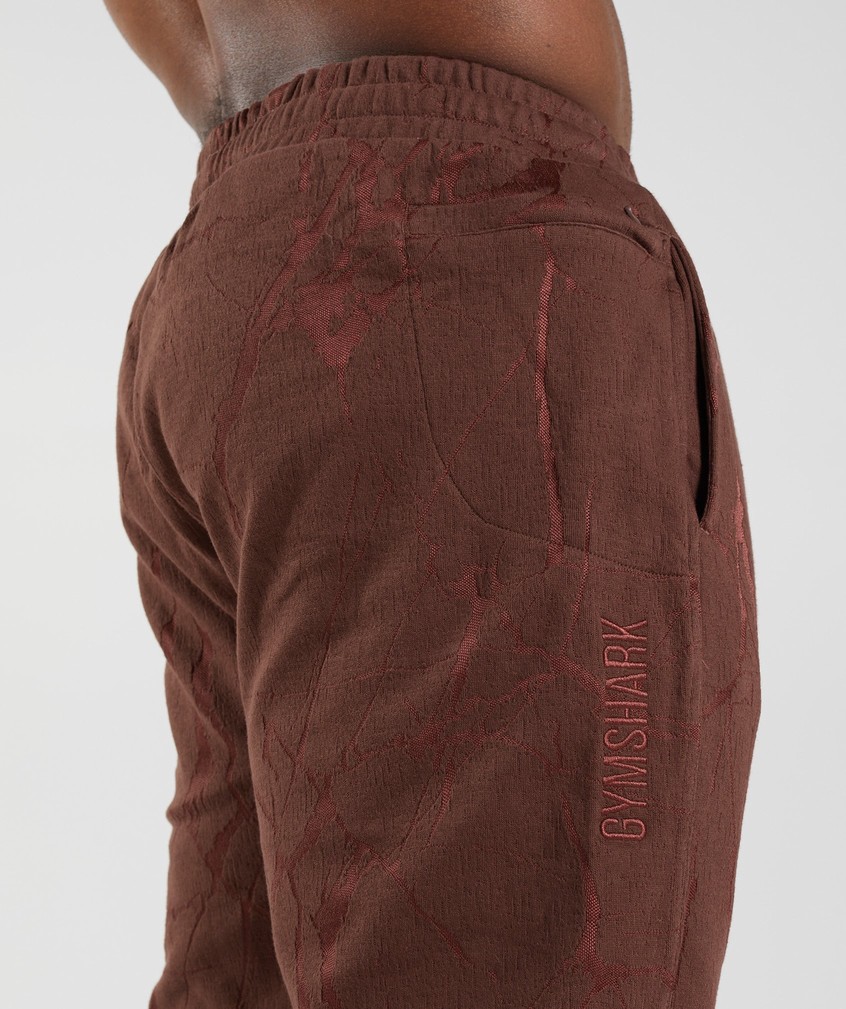 Pink Brown Men's Gymshark Power Joggers | USA-82316